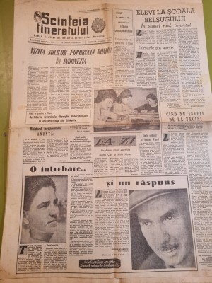 scanteia tineretului 6 octombrie 1962-uzinele calan,gheorghiu dej in djakarta foto