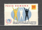 Romania.1971 Anul international impotriva discriminarii rasiale DR.266, Nestampilat