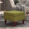 vidaXL Scaun cu picioare din lemn, verde deschis, catifea 329460