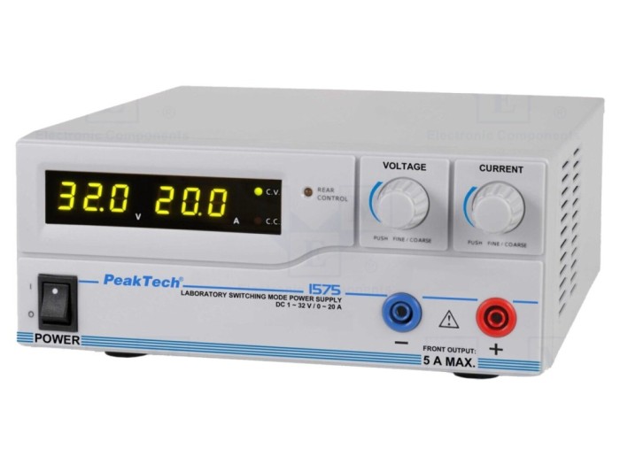 Alimentator de laborator programabil PEAKTECH P 1575, canal unic