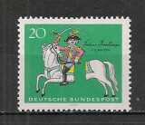 Germania.1970 250 ani nastere K.F.Hieronymus von Munchhausen-ofiter MG.257, Nestampilat