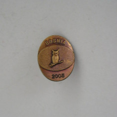 M3 N 15 - insigna - militar - misune Bosnia 2003 - bufnita pe spada