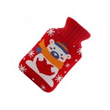 Incalzitor de maini, Ursulet, 1 litru, asigura caldura suficienta pentru perioade lungi de timp, Sticla se umple cu apa calda pana la 80, Oem