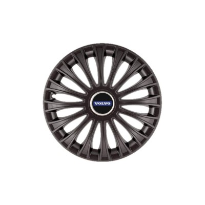 Set 4 Capace Roti 15 inchi (R15) Dino Negru, Compatibile cu Volvo foto