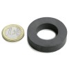 Magnet Ferita Inel 40/22x9 mm, 2.7kg, Y35, Axial, Temperatura Max 250&deg;C, Ideal Experimente, Rezistent Rugina