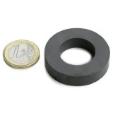 Magnet ferita inel &Oslash;40/22 x 9 mm, putere 2,7 kg, Y35