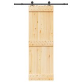 VidaXL Ușă glisantă cu set de feronerie 70x210 cm, lemn masiv de pin