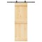vidaXL Ușă glisantă cu set de feronerie 70x210 cm, lemn masiv de pin 3332664