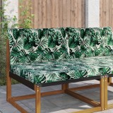 vidaXL Perna pentru canapea de exterior 2 pcs Model cu frunze 900909