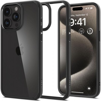 Husa pentru Apple iPhone 15 Pro Max, Spigen, Ultra Hybrid, Neagra ACS06570 foto