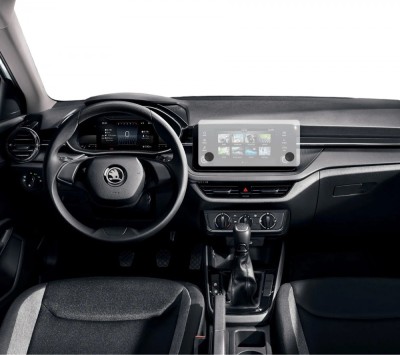 Folie Protectie Navigatie 8&amp;amp;#039;&amp;amp;#039; Skoda Fabia 2021+, Duragon, protectie Display Navigatie, silicon Transparent, Anti-zgarieturi, kit instalare foto