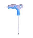 Cheie negativa tip T TORX T45 200mm din otel crom-vanadiu maner