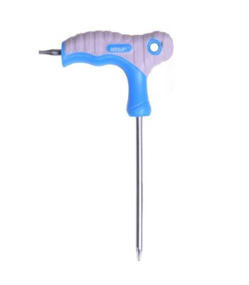 Cheie negativa tip T TORX T20 100mm din otel crom-vanadiu maner foto