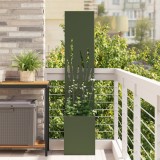 Cumpara ieftin Ghiveci de Grădină cu Panou Decorativ Olivengr&oslash;nn 32 x 140 cm