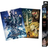 Set 2 Postere Chibi Attack on Titan - 52x38 - Set 2