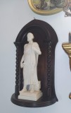 tubernacul lemn mahon cu statueta marmora