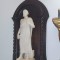 tubernacul lemn mahon cu statueta marmora