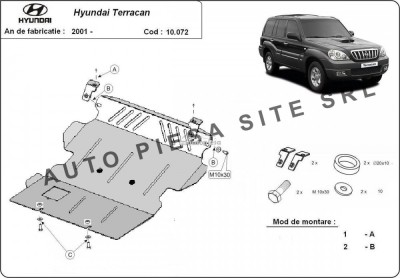 Scut metalic motor Hyundai Terracan fabricat incepand cu 2001 APS-10,072 foto