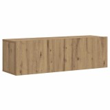 VidaXL Dulap TV perete, stejar artizanal, 100x30x30 cm, lemn prelucrat