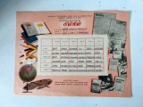 Orar scolar 1954 - Liceul de fete nr 1 Timisoara