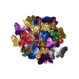 Accesorii creatie - fluturi metal, cu sclipici, set 10-14g, Colorarte
