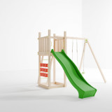 Complex de joaca din lemn prelucrat pentru copii BDR 1S2 TT