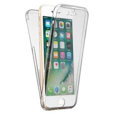 Husa TPU 360&amp;deg; fata + spate pentru iPhone 7, Transparent foto