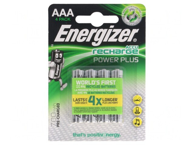 Baterii Re&icirc;ncărcabile Ni-MH AAA 700mAh Pachet 4 Bucăți
