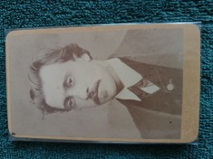 fotografie deosebita G. Ionescu , atelier T S Hitrow , anii 1880 . Stare exceptionala .cu semnatura olografa