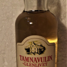 RARE WHISKEY miniaturi TAMNAVULIN,GLENLIVET, 10YO, SINGLE MALT CL 5 GR 40