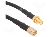 Cablu SMA tată-SMA mamă 0,5m 50&Omega; AMPHENOL RF
