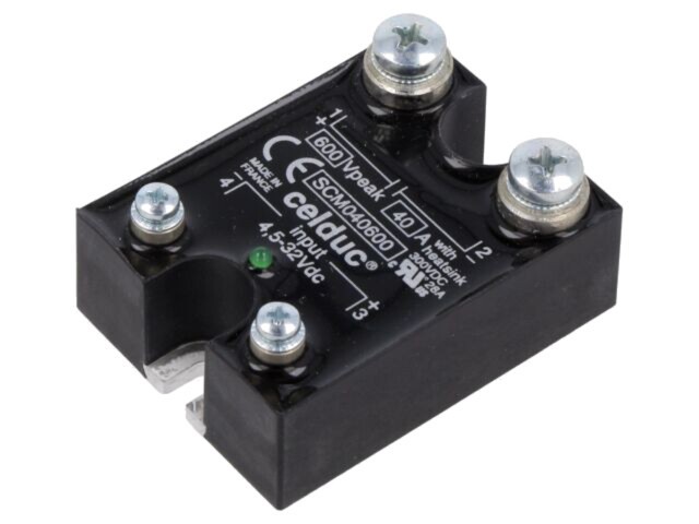 Releu semiconductor CELDUC Ucom 4,5&divide;32VDC 40A 2&divide;600VDC SCM -40&divide;90&deg;C