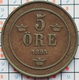 Suedia 5 ore 1895 - Oscar II (large letters) - km 757 - D001