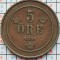 Suedia 5 ore 1895 - Oscar II (large letters) - km 757 - D001