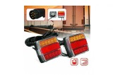 Cumpara ieftin Set lampi LED magnetice pentru remorca, fisa 7 pini 12 V 5 Functii