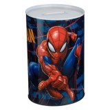 Pusculită Metalică Albastră cu Design Spiderman fără Capac, CMCLASS