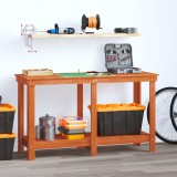 vidaXL Banc de lucru Maro Ceară 140 x 50 x 80 cm Lemn masiv de pin 870301