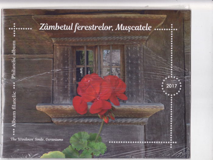 2017 Romania - Album filatelic Zambetul ferestrelor,Muscatele LP 2169b