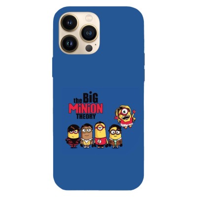 Husa compatibila cu Apple iPhone 15, Viceversa, model The big minion theory Minions , Silicon, TPU foto