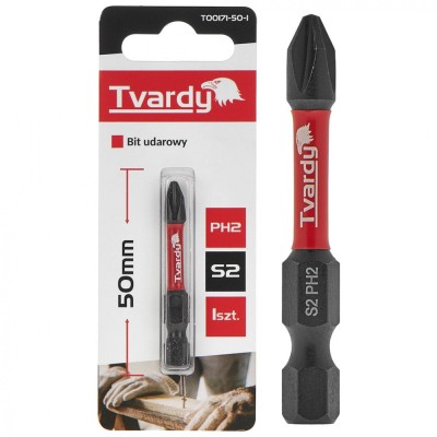Bit de impact PH2, 50 mm S2, Tvardy T00171-50-1 foto