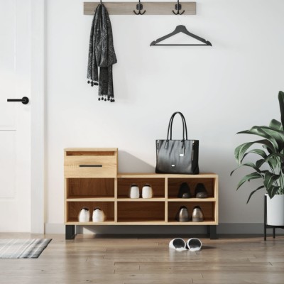 vidaXL Pantofar, stejar sonoma, 102x36x60 cm, lemn prelucrat foto