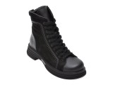 Ghete GRYXX negre, 4212726, din piele intoarsa