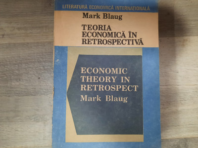 Teoria economica in retrospectiva de Mark Blaug foto