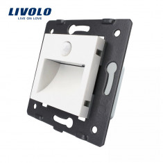 Lampa de veghe LED Livolo cu senzor miscare incorporat, Alb foto