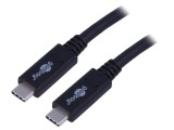 Cablu USB 3.2 USB-C 1m Negru 20Gbps