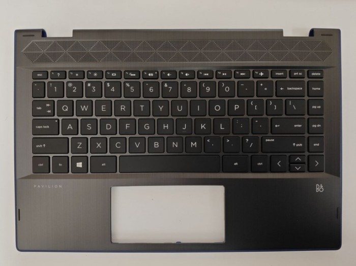 Carcasa superioara cu tastatura palmrest Laptop, HP, Pavilion x360 14-CD, 14M-CD, TPN-W131, L18951-001, L18947-001, L18947-001, layout US