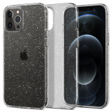 Husa Spigen Cristal Lichid pentru Apple iPhone 12/12 Pro Transparent, Silicon, Carcasa