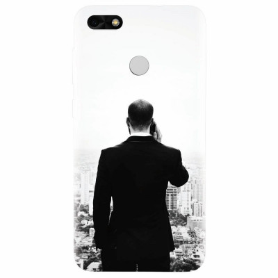 Husa silicon pentru Huawei Y6 Pro 2017, Man In Suit foto