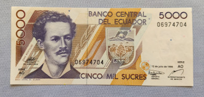 Ecuador - 5000 Sucres (1999) foto