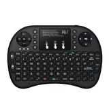 Cumpara ieftin Mini Tastatura Wireless, Rii i8, 2,4G, pentru Smart TV, Console si PC, Negru